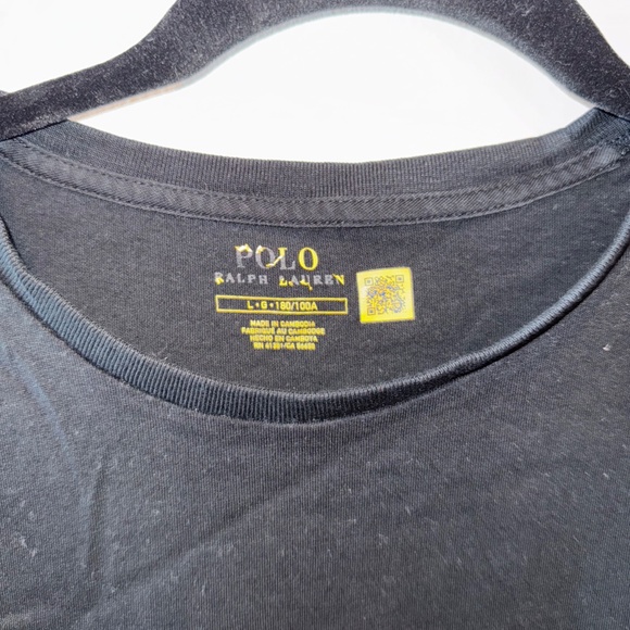 Mens Black Medium Polo T-shirt - Picture 3 of 3